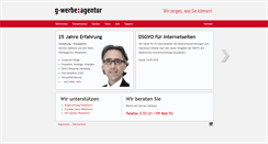 Desktop Screenshot of g-werbe.net
